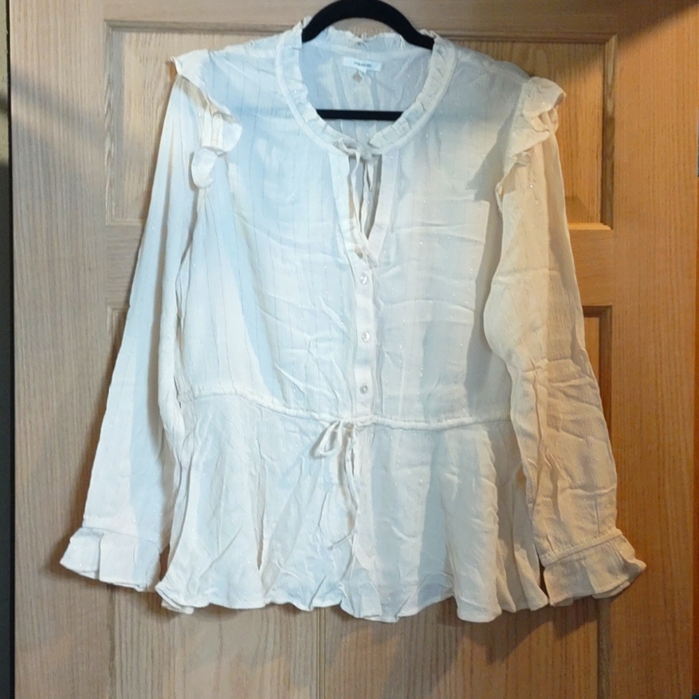 Maurices Women's Drawstring Linen Blouse